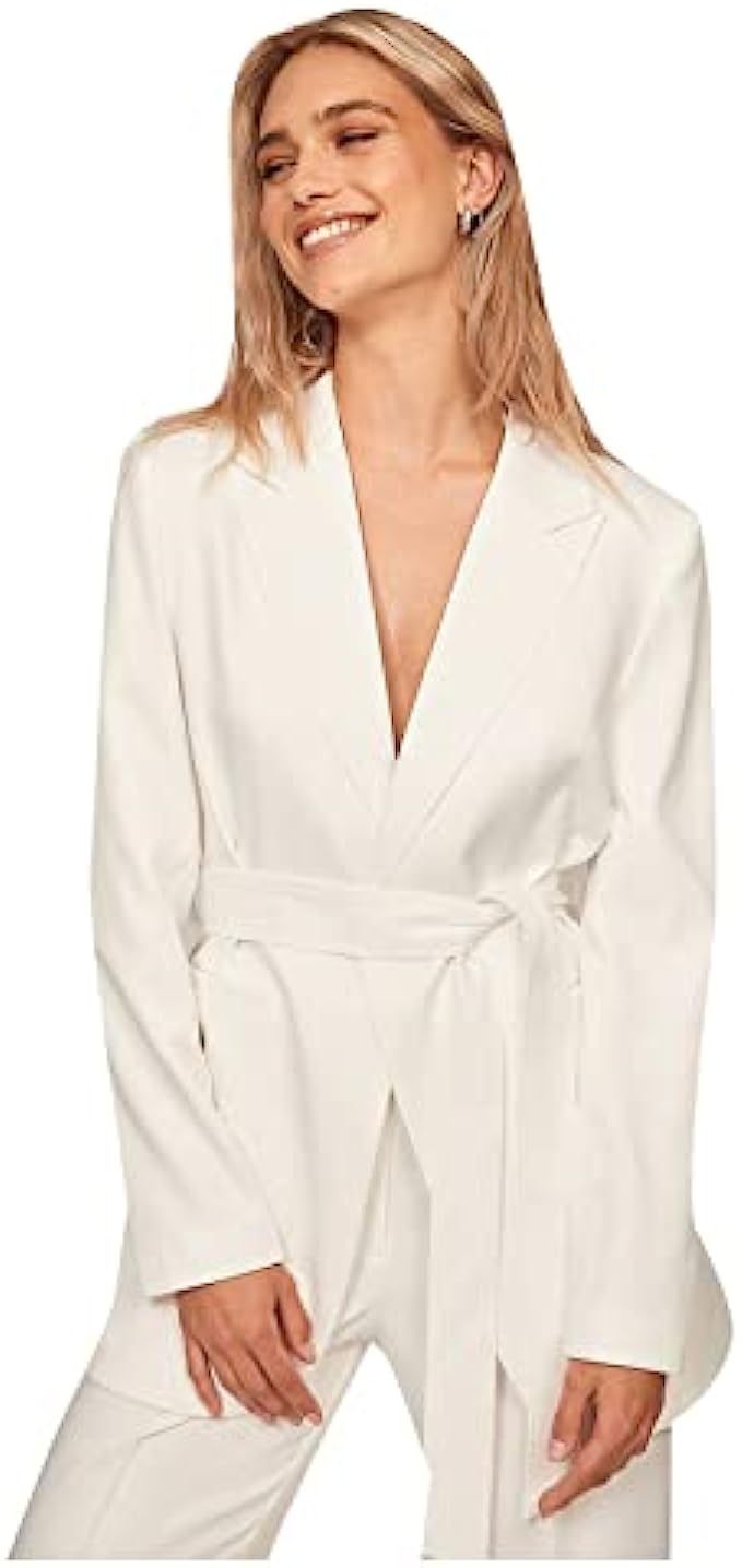 Women's Blazer Terry Rayon Long Sleeve Regular Fit Lightweight Suit Jacket Work Office Business Casual Sport Coat