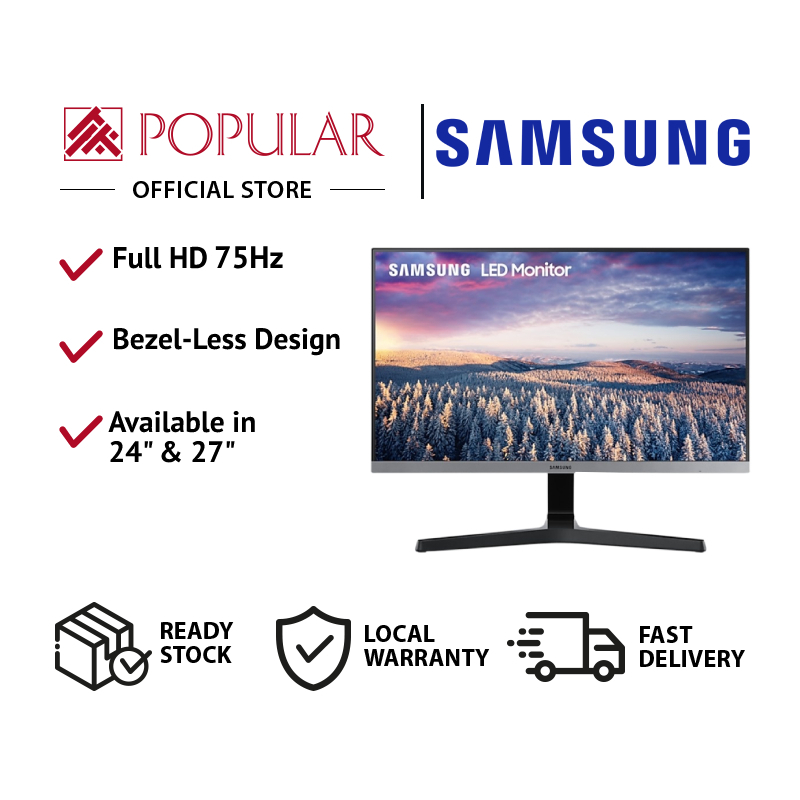 Samsung 24" &amp; 27" Bezel-less FHD 75Hz LED Gaming Monitor SR350 / Gadgets &amp; IT By POPULAR
