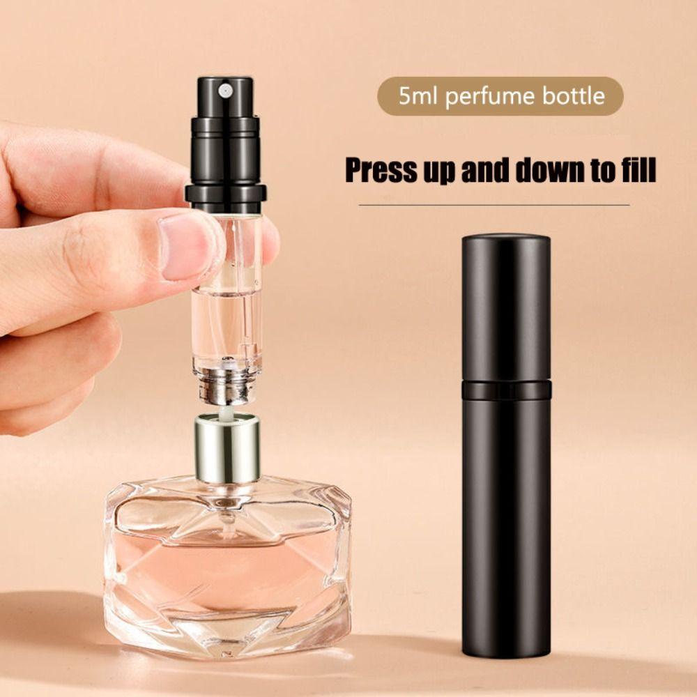 TWINKLE 5ml Mini Refillable Perfume Bottle Pump Spray Empty Bottle Travel Portable Sub-bottle